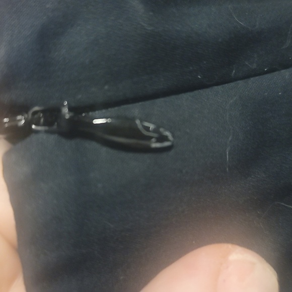 Lafayette 148 new york Black flat front cropped stretch trousers ankle pants 6 - Picture 3 of 4